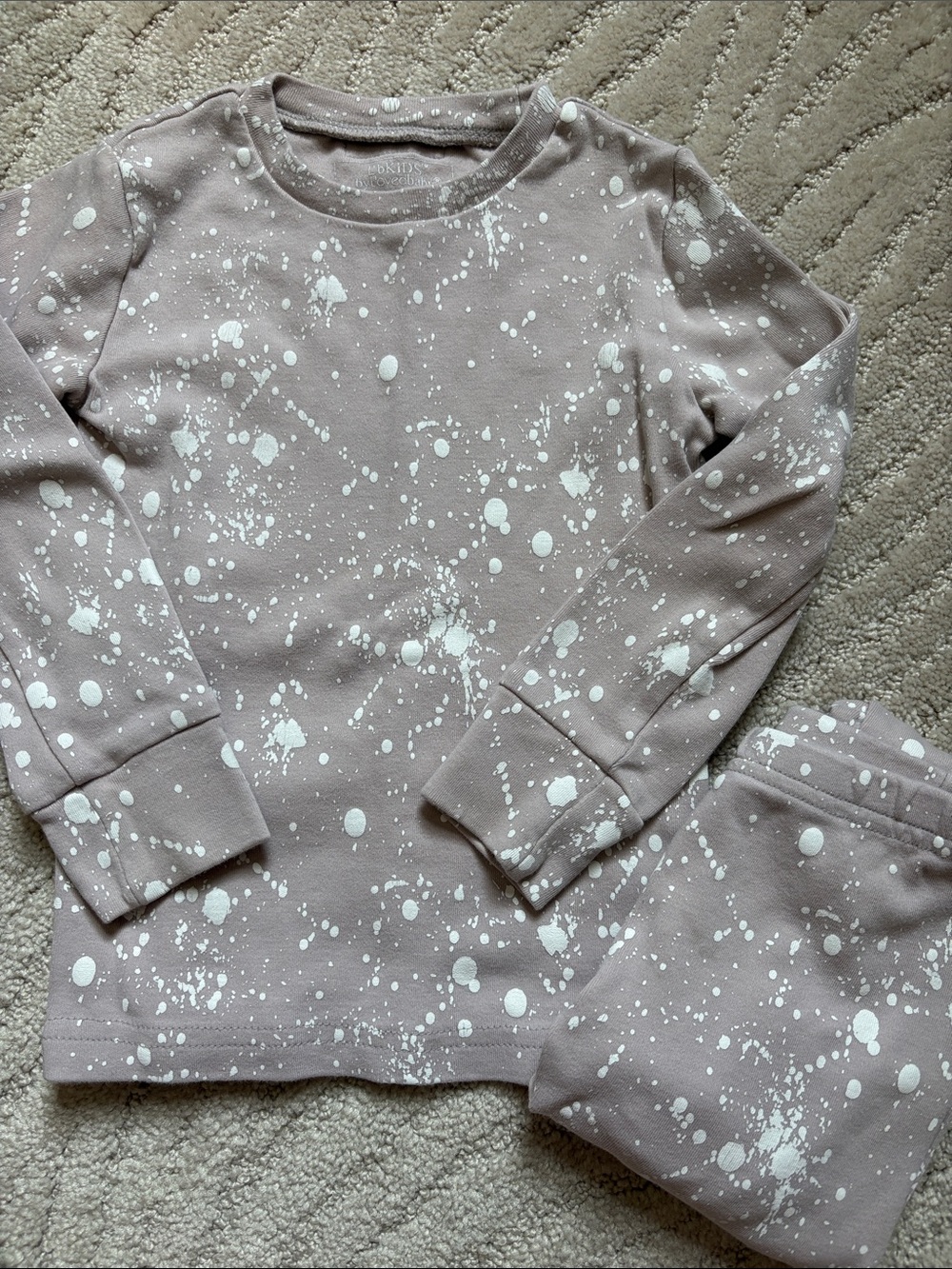 L’bKIDS by L’ovedbaby Splatter Pajama Set